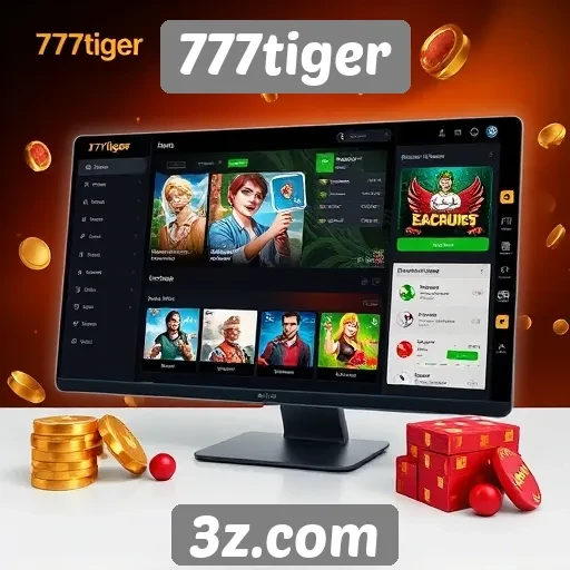 Interface e usabilidade do site 777tiger